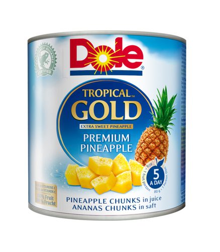 DOLE Ananas Gold bitar 6x432g
