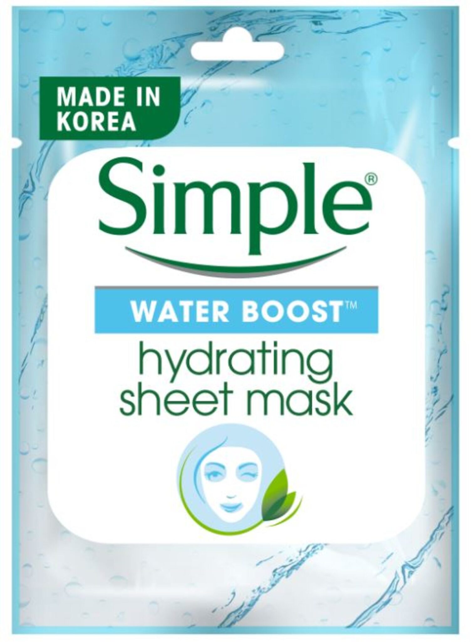 Simple Sheet Mask Water Boost Hydrating 1×20