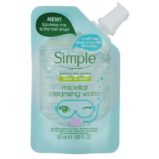 Simple Pouch Micellar cleansing water 12x50ml