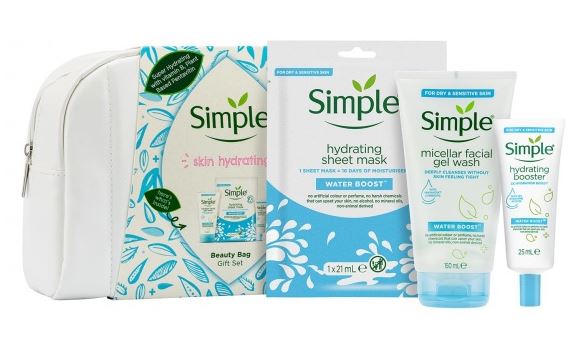 $Simple Hydrating Beauty Bag Gift Set (4)