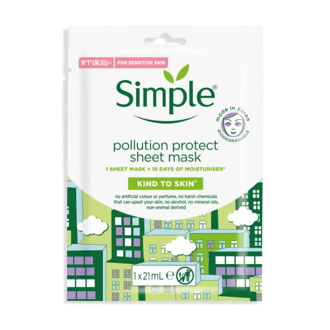 Simple Sheet Mask Pollution Protect 6x20stk
