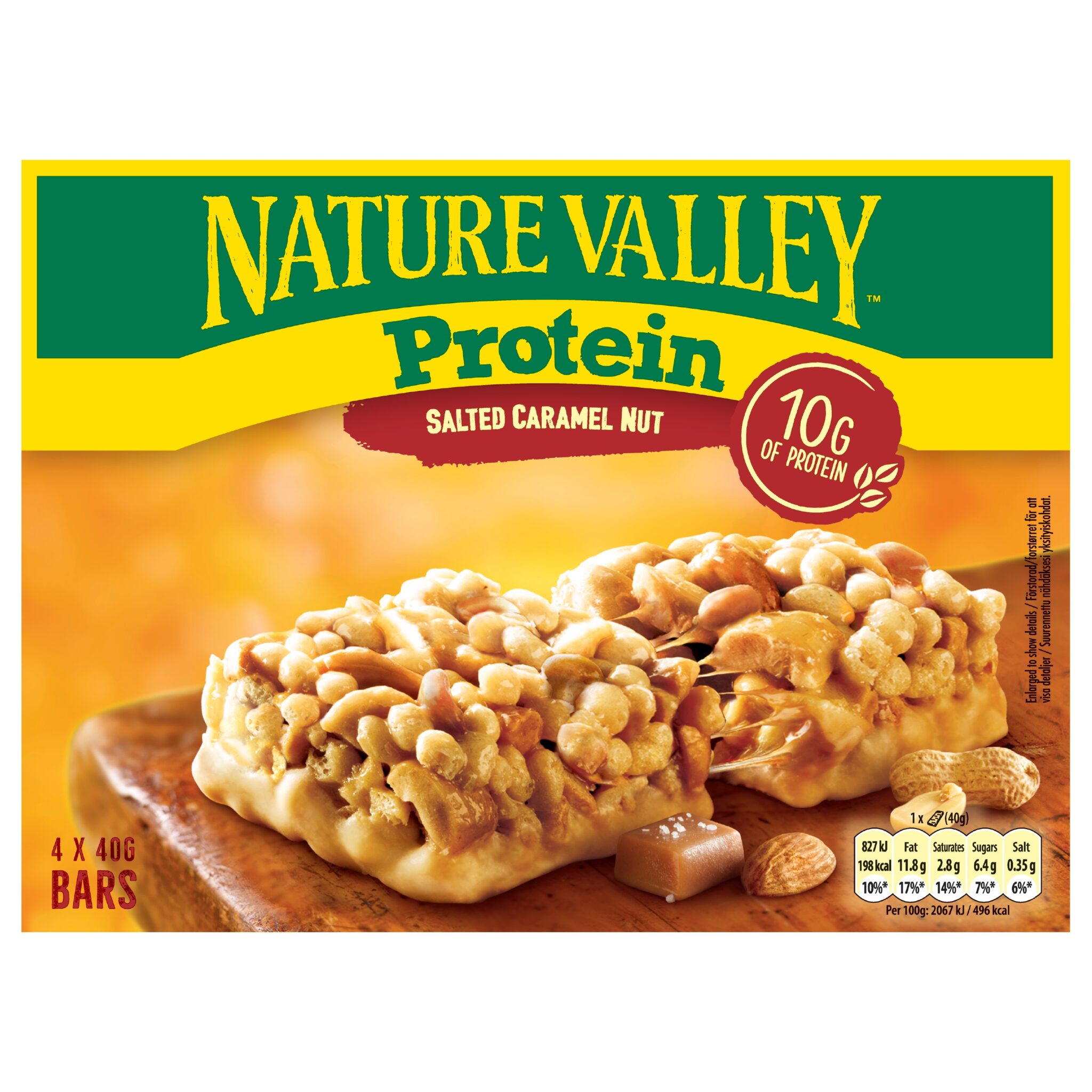 NV Protein salted caramel 4 pack 8 x 160g