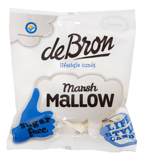 DE BRON Marsh mallows – sugarfree 12*75g