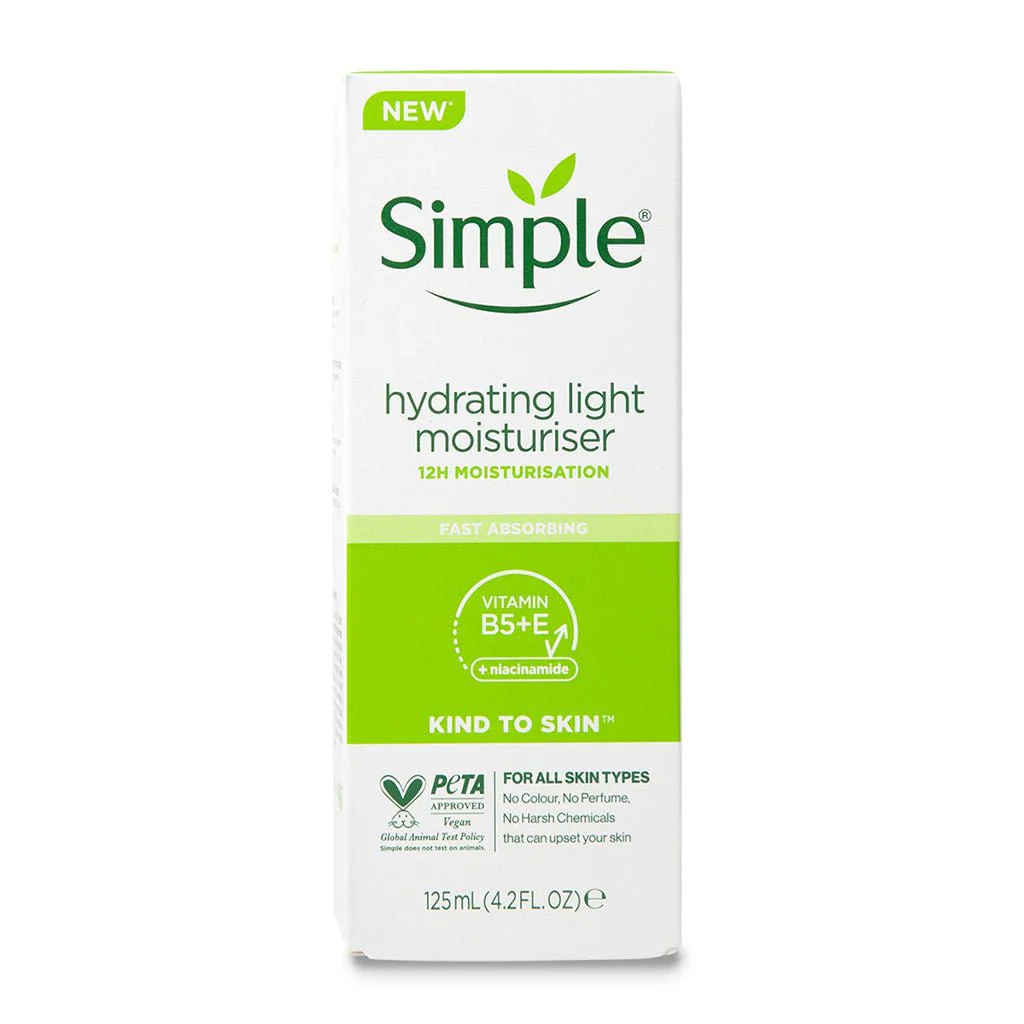 Simple Hydrating Ligh moisturiser 6x125ML