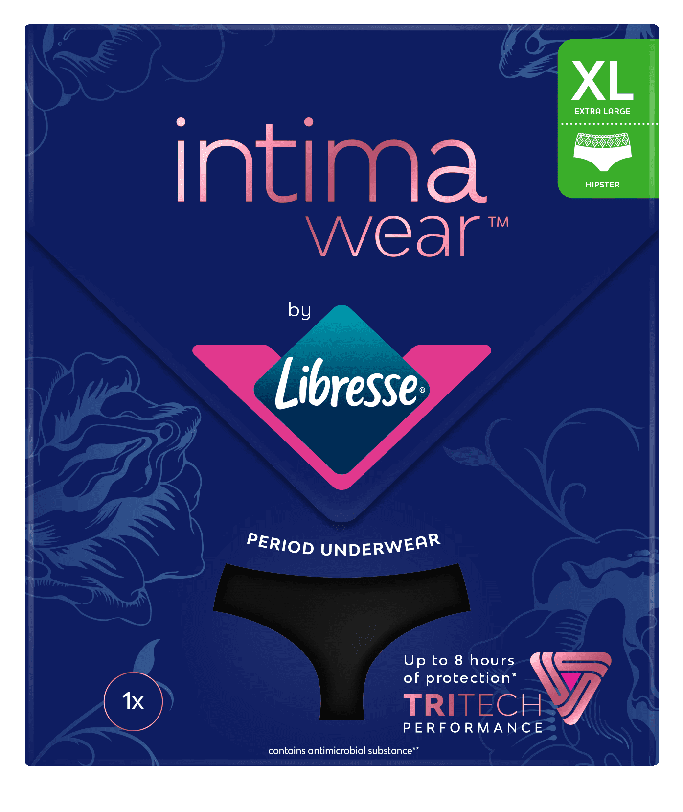 LIBRESSE Intimawear tíðabuxur XLarge 4x1stk.