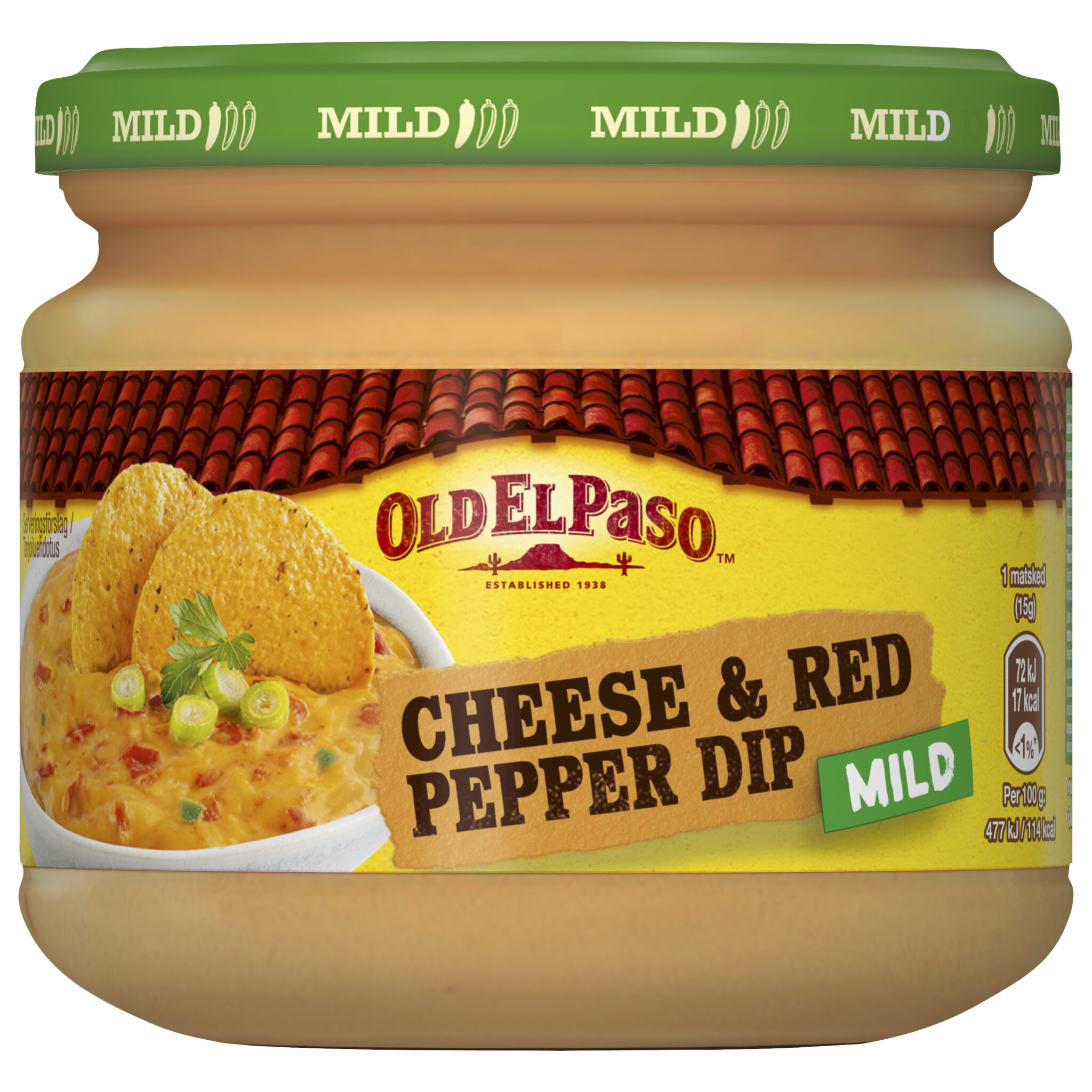 OEP Cheese and red pepper Dip 12x320gr