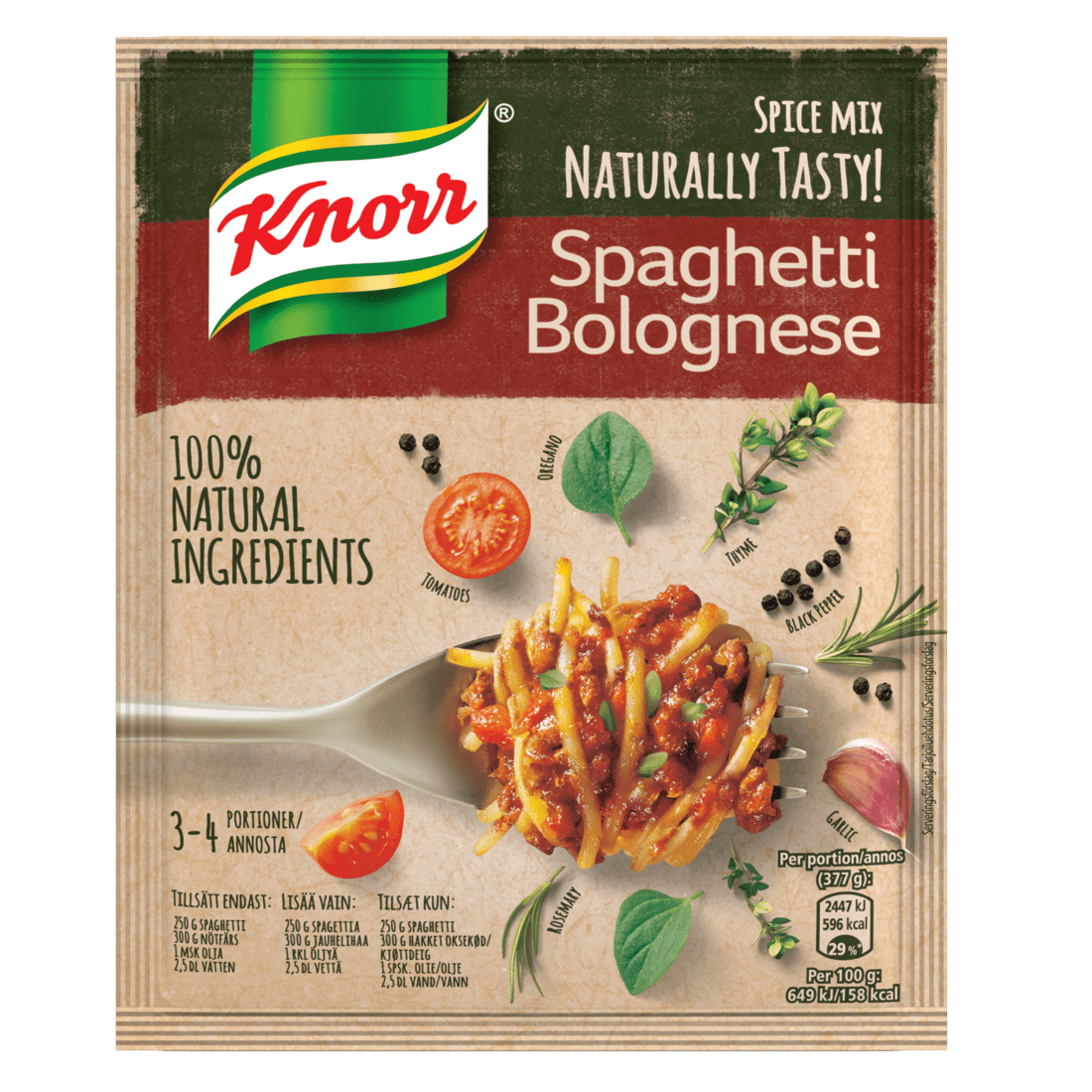 KNORR Mix Spaghetti Bolognese 15x43g