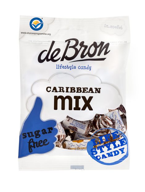 DE BRON Caribbean toffeemix – sugarfree 12*90g