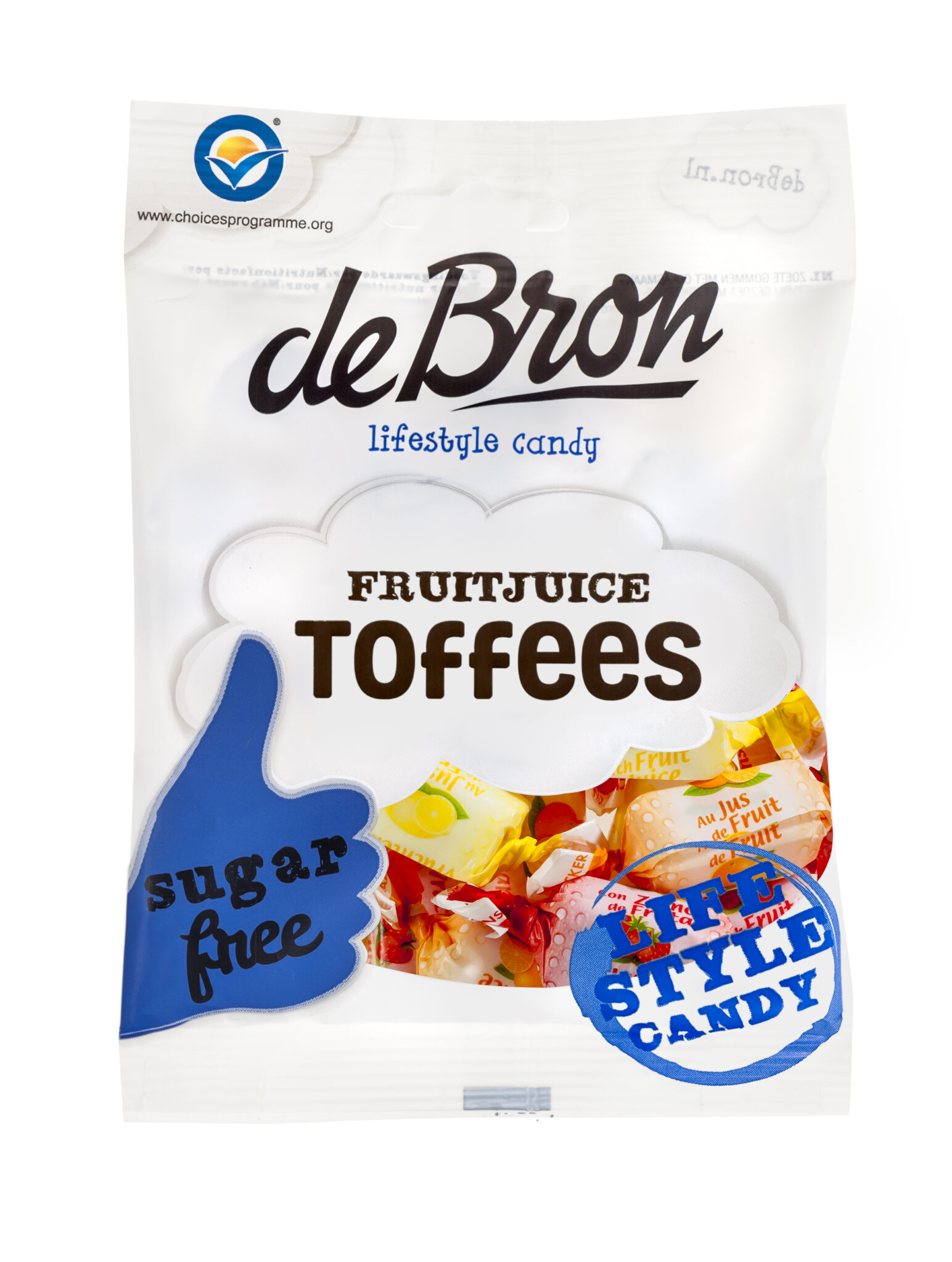 DE BRON Fruit toffees – sugarfree 12x90g