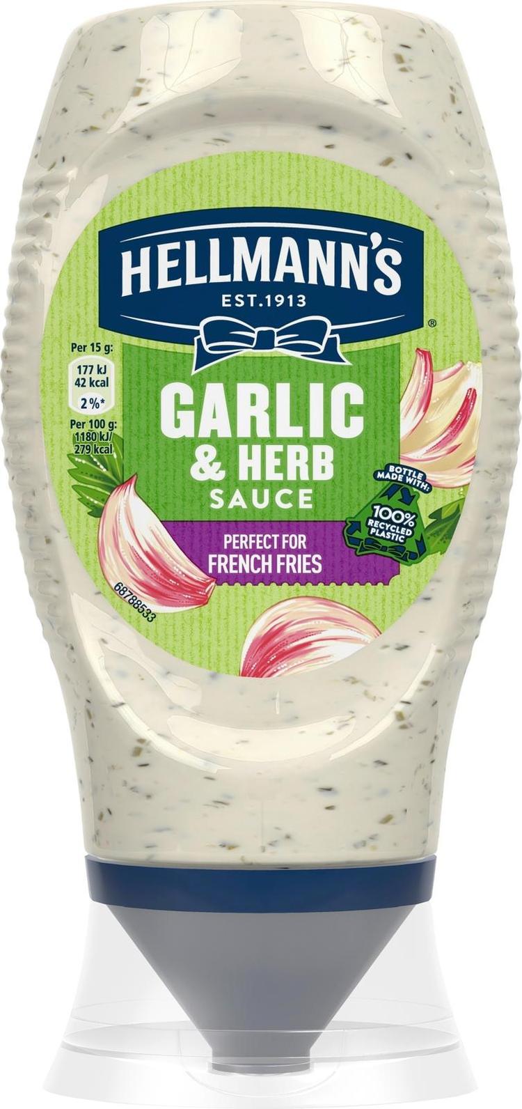 HELLMANN’S Garlic & Herb sauce 8x250ml