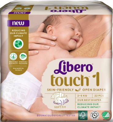 Libero Touch Newborn 1 (2-5kg) 6×22 stk