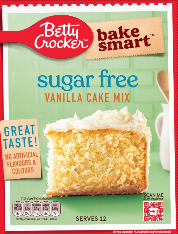 BC Sugar Free Vanilla Cake 6x350g