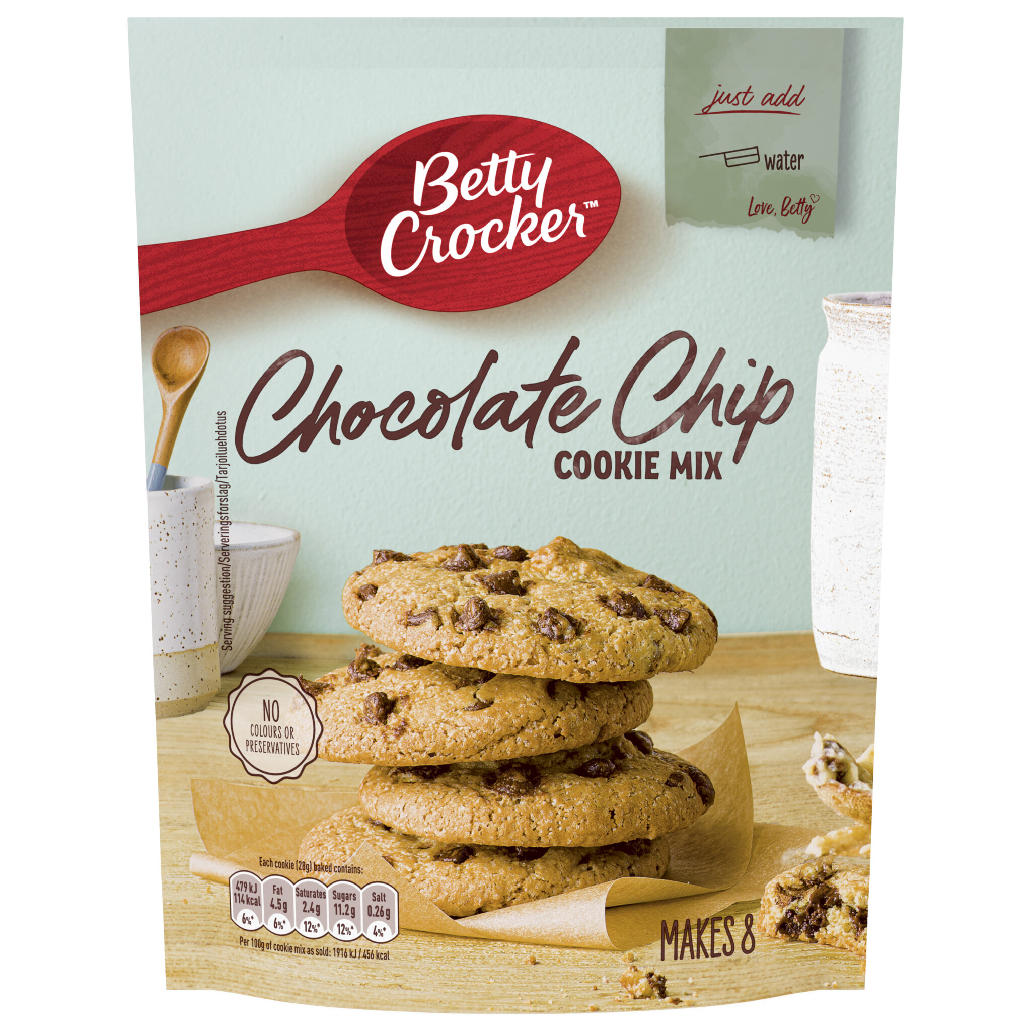 BC Choc.Chip Cookie Mix 8x200gr