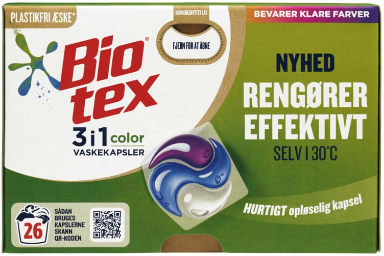 Biotex Þvottakoddar Color 3×26 stk