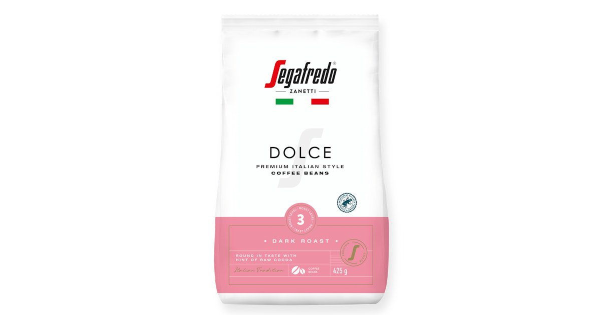 Segafredo Dolce Kaffi Baunir 5x425g