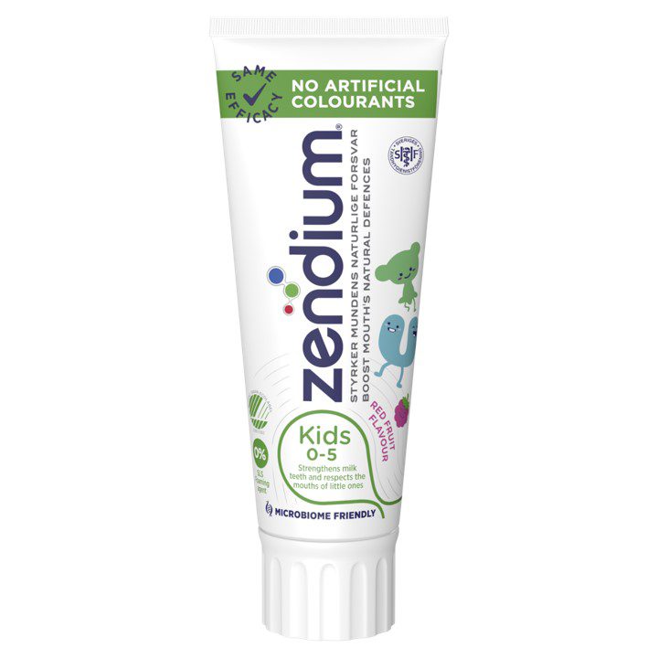 Zendium Kids tannkrem 12x75ml 0-5 ára