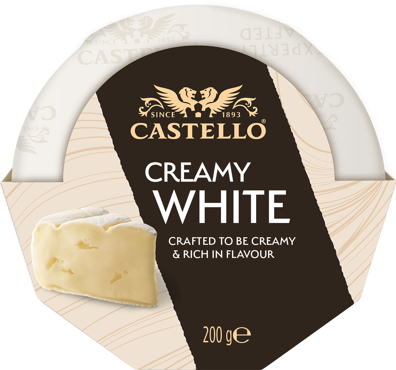 Castello Creamy ostur Hvítur 6x200g