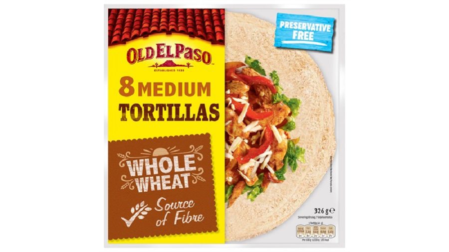 OEP Fullkorn Tortillas 10″ 12x350gr