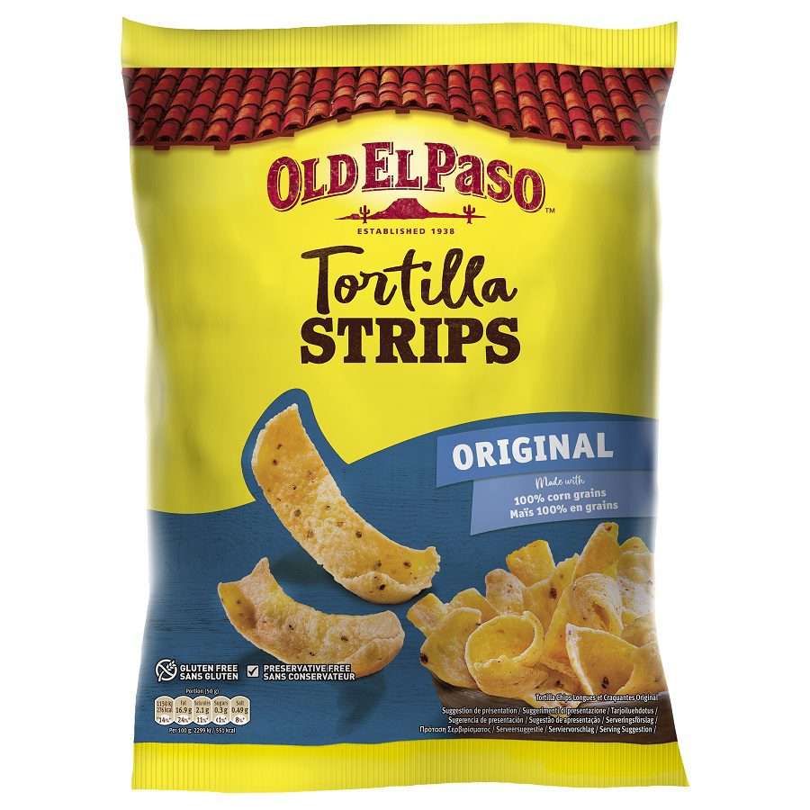 OEP Tortilla Strips Salted 10X185G