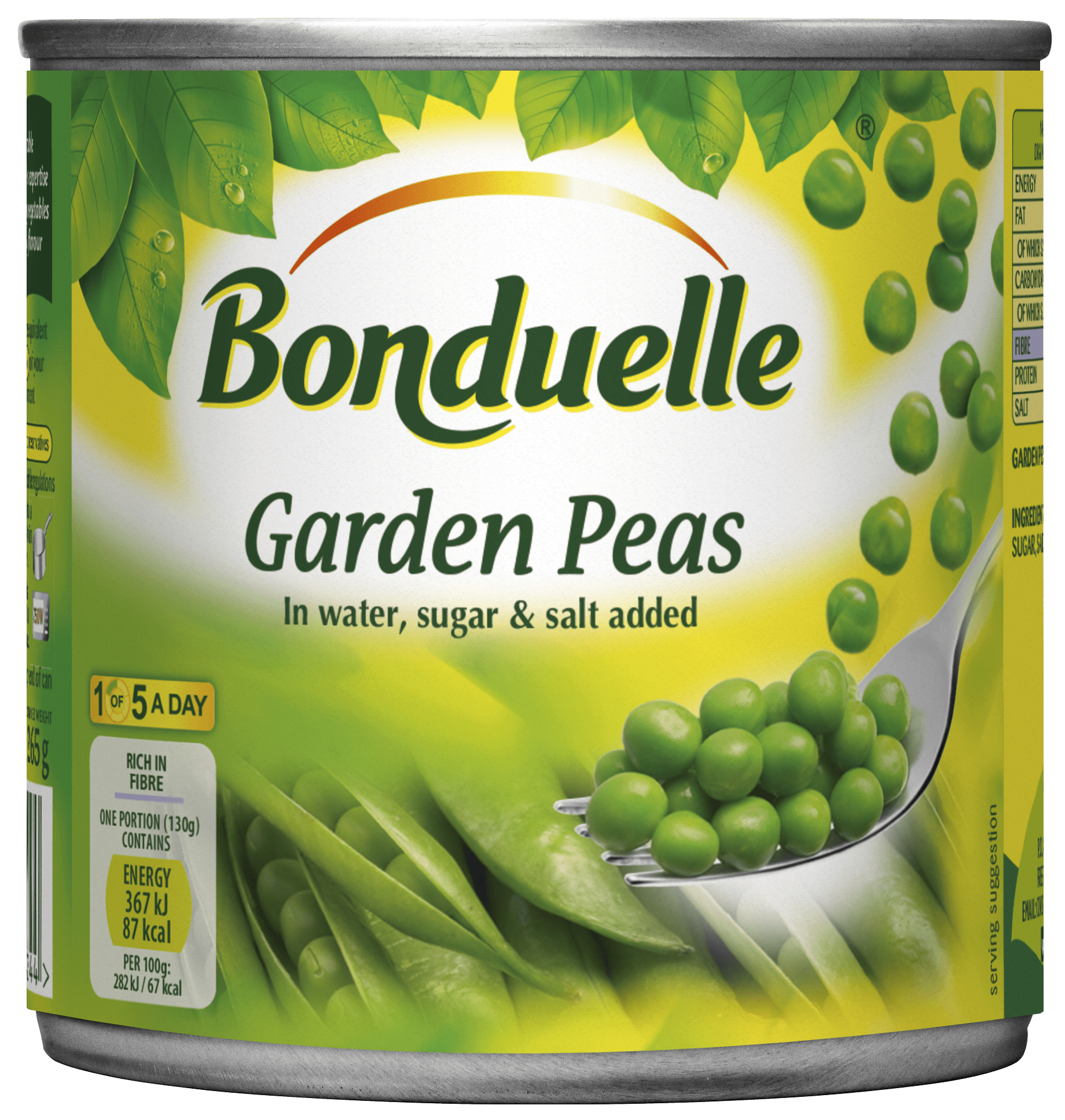 BONDUELLE Grænar baunir 1/2 dós 12x400g