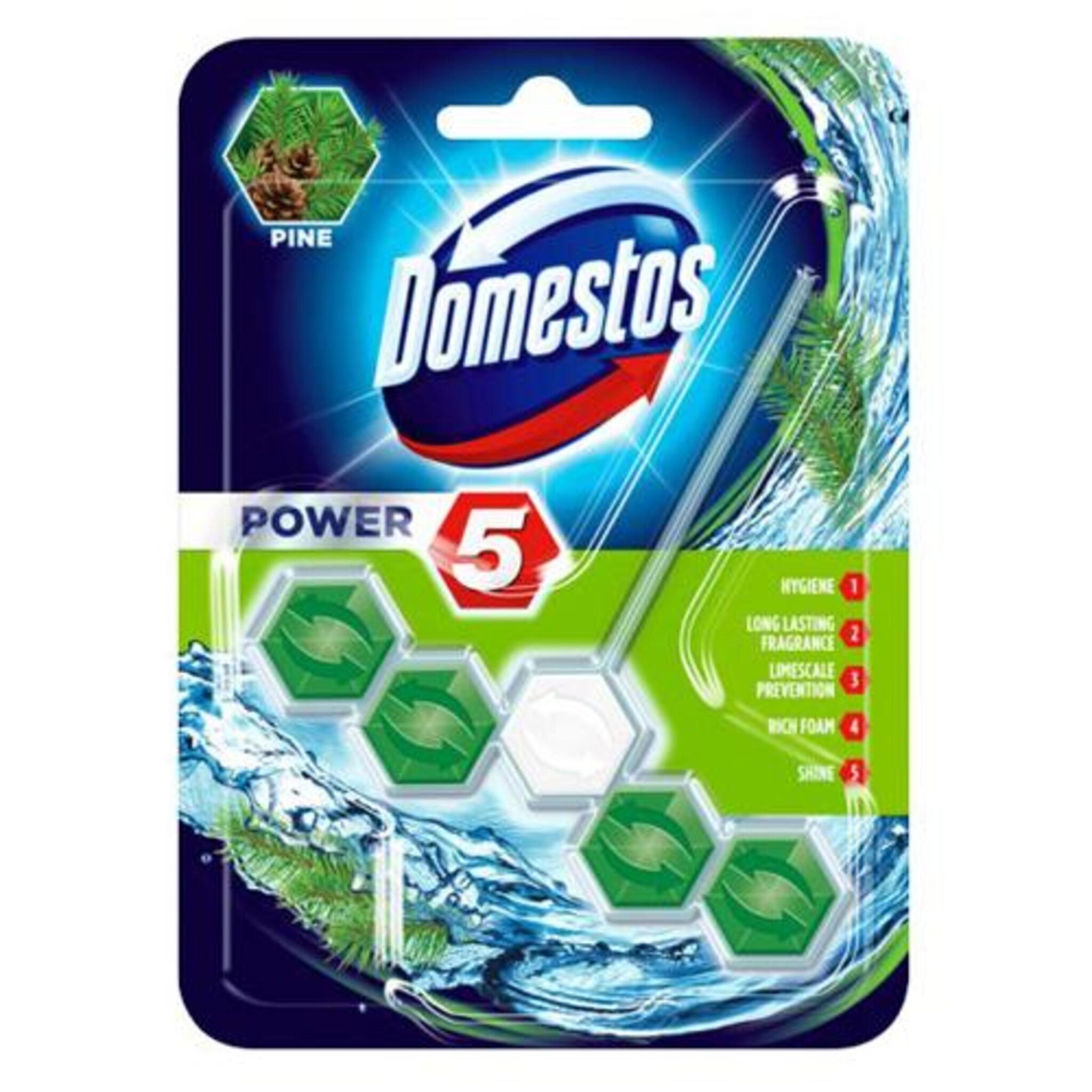 $Domestos WC Power 5 Pine Block 9x55ml