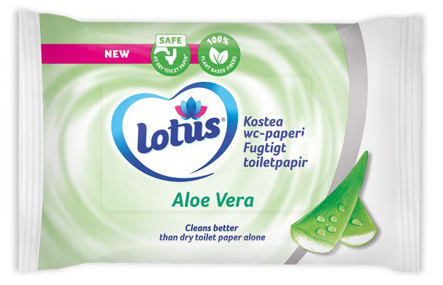 LOTUS Moist Aloe Vera klósettpappír 42×18