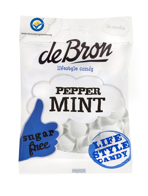 DE BRON Peppermint – sugarfree 12*80g