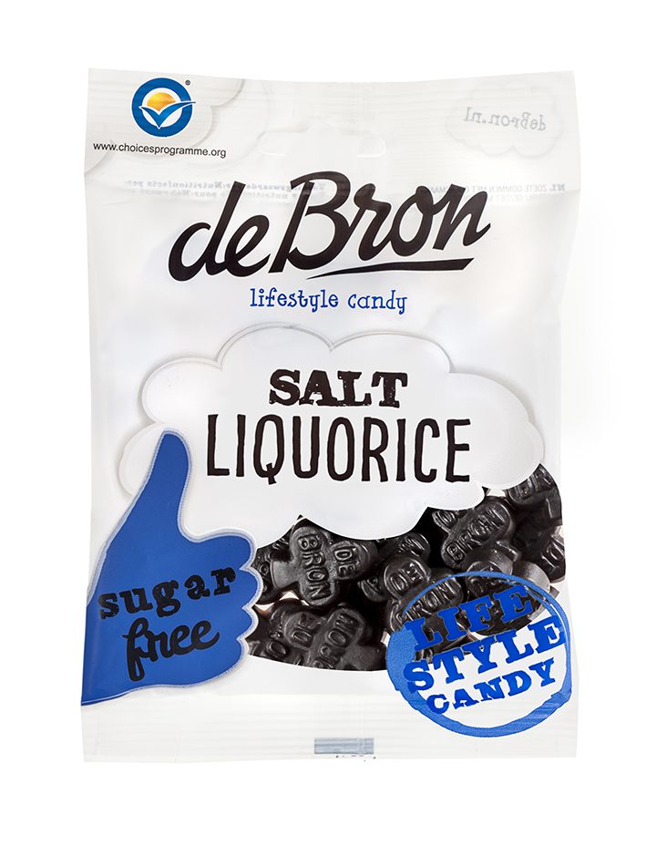 DE BRON Salt liquorice – sugarfree 12*100g #