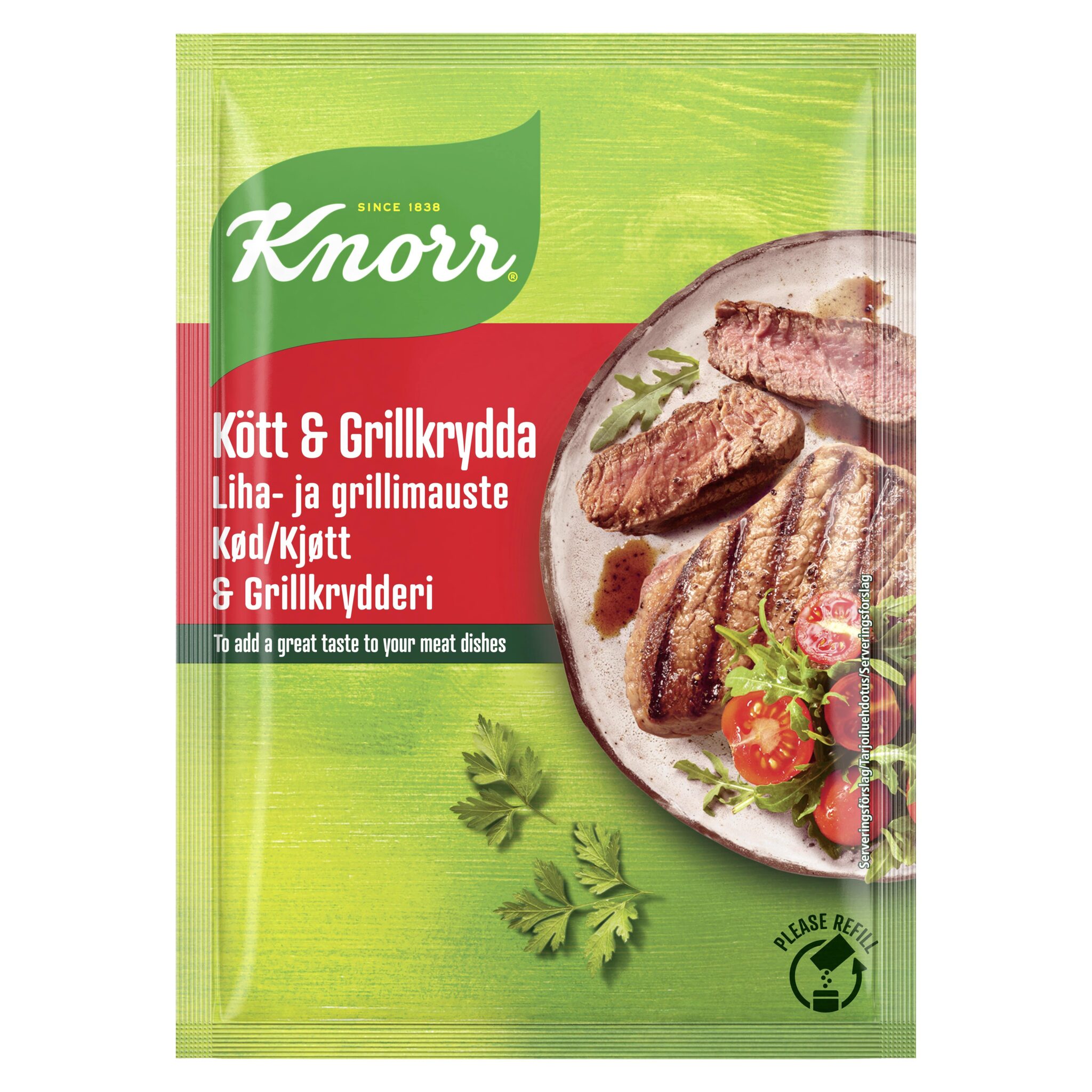 KNORR Krydd Kjöt & Grill – bréf 18x88g