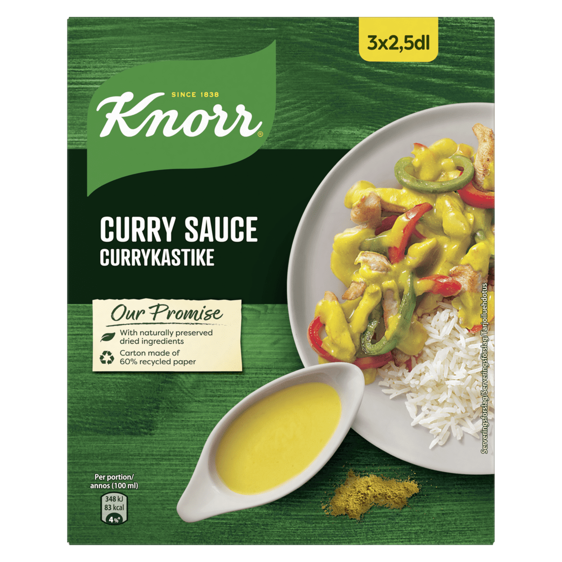 KNORR Sósa MP Karrý 12x3x20g