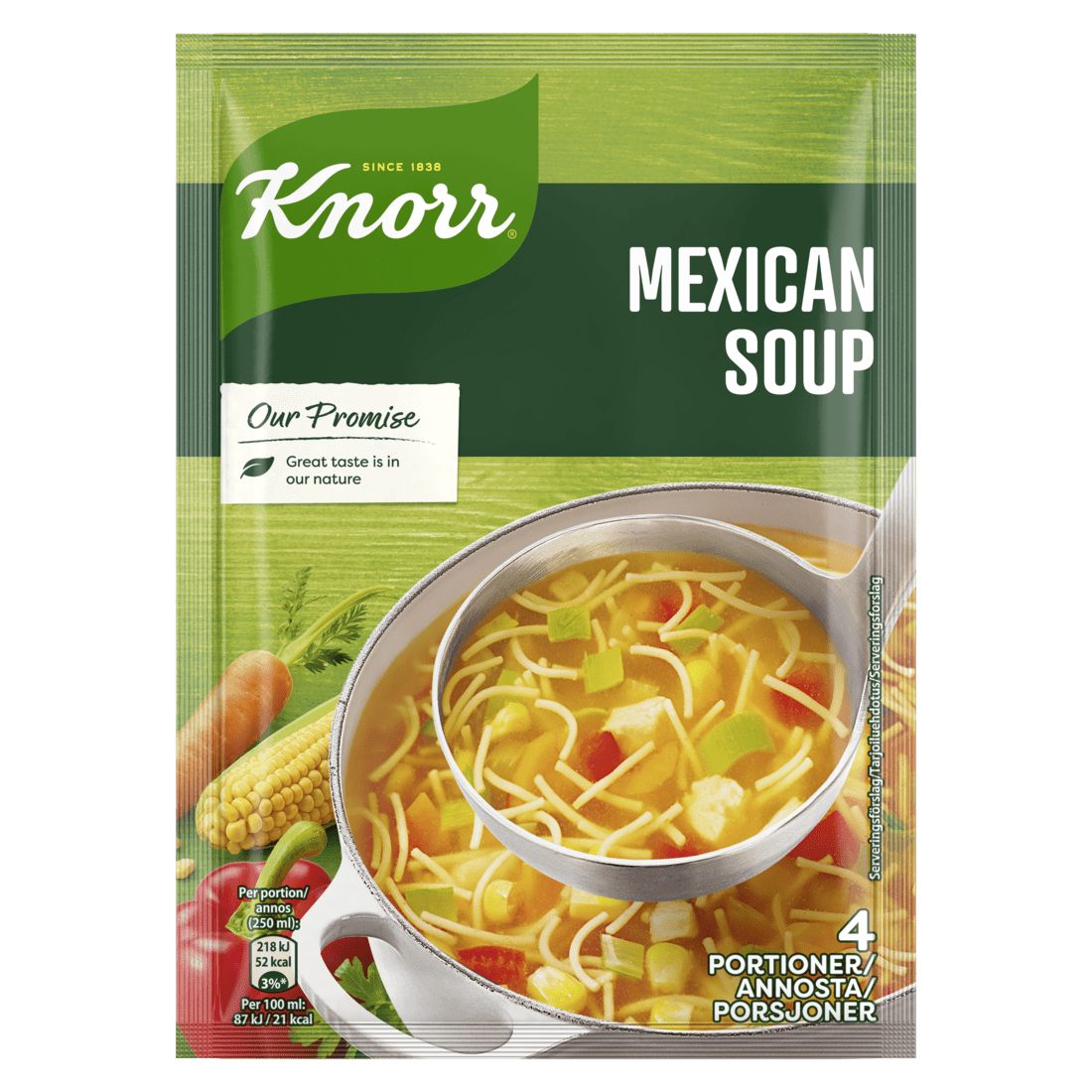 KNORR Súpa Mexíkó bréf 9x64g