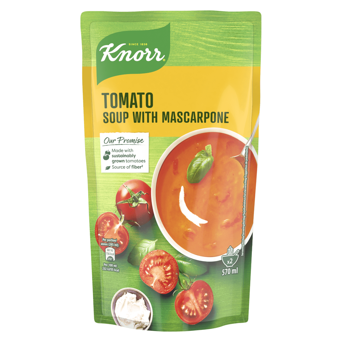 $KNORR Súpa doy Tómat & mascarp 5x570ml