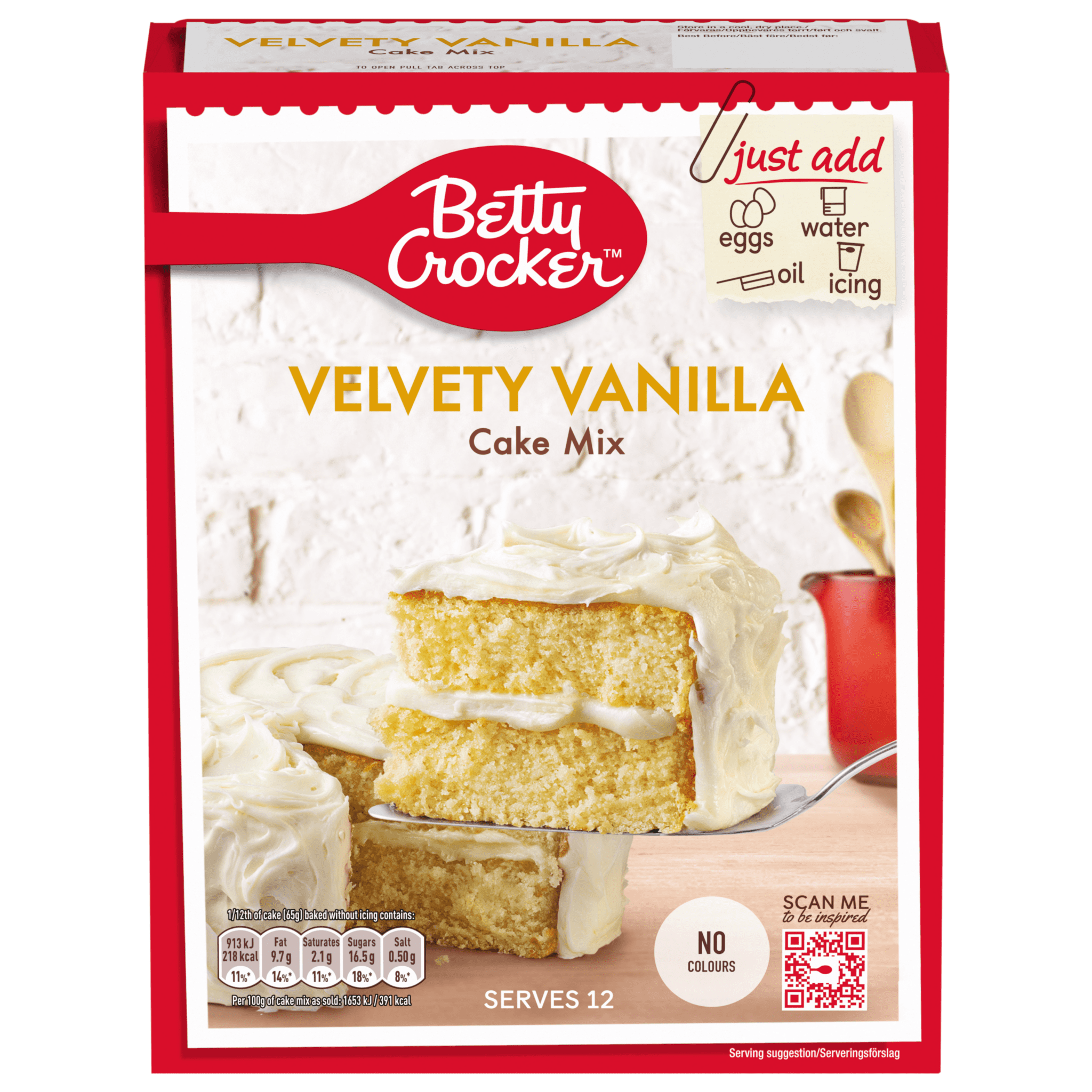 BC Velvety Vanilla Cake 6x425g