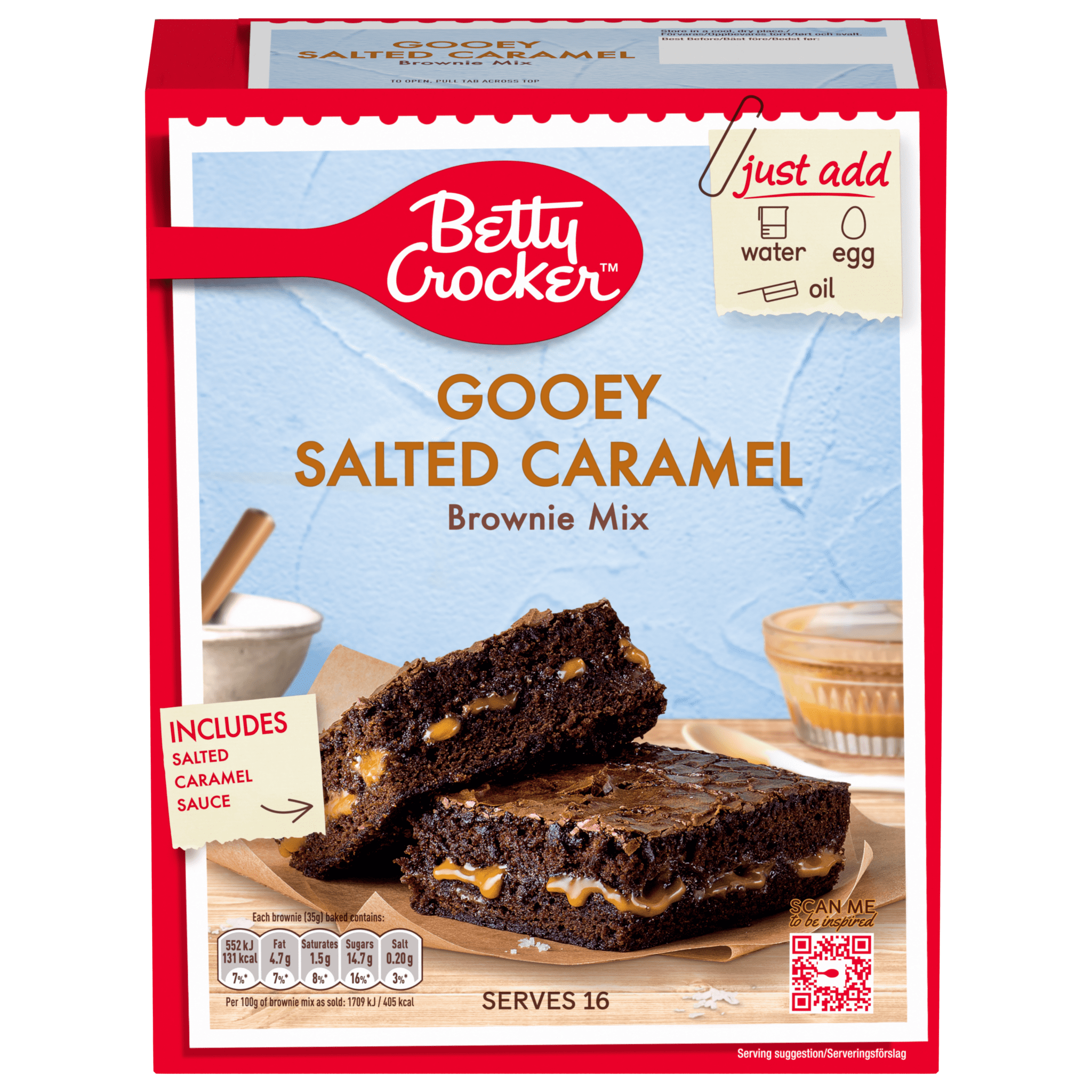 BC Salted Caramel Brownie mix 4x430g