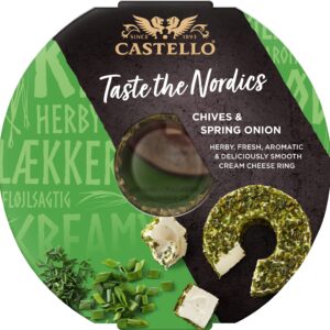 Castello Rjómaostur Taste Nordics Graslaukur og Vorlaukur 10x125g